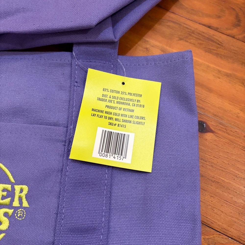 Trader Joe's NWT‎ Mini Canvas Tote Bags Set Halloween 2 - Picture 7 of 7